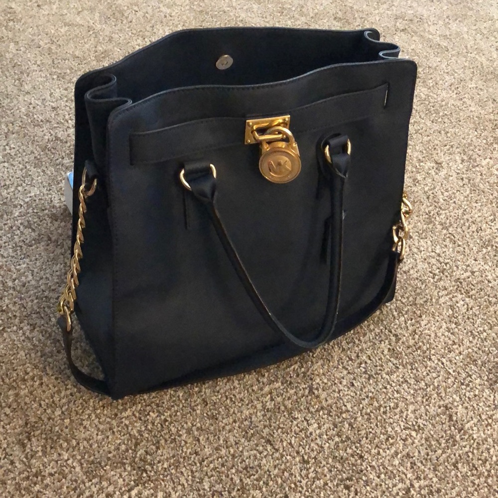 Michael Kors large Navy Blue Hamilton purse